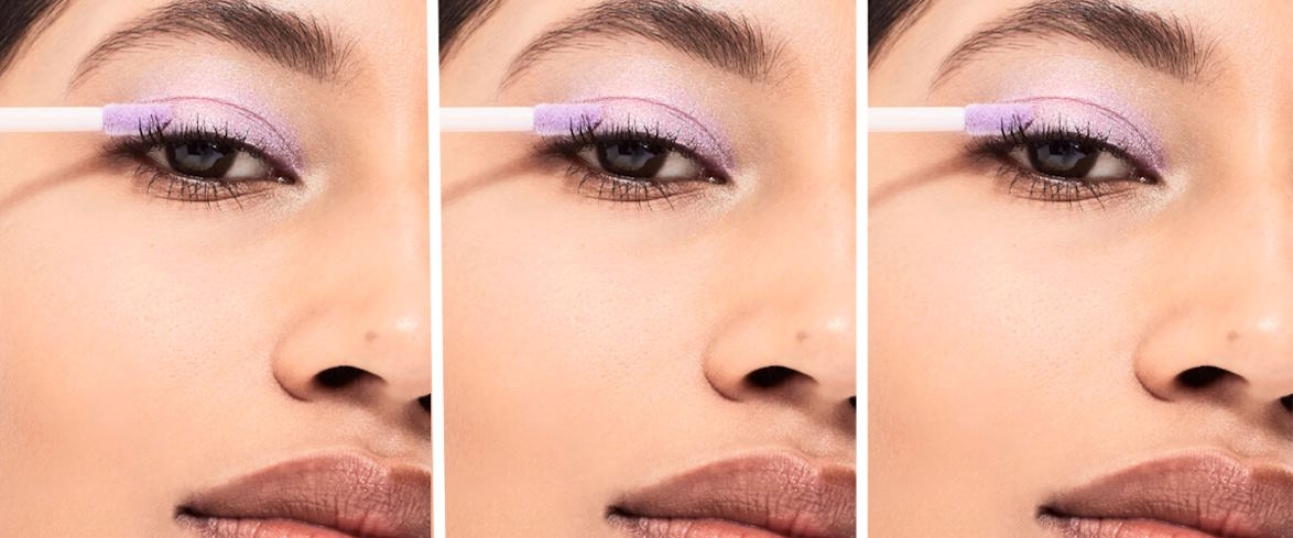 applying cream eyeshadows